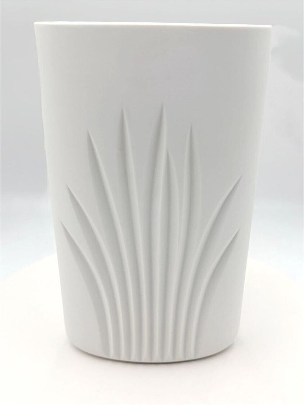Rosenthal Studio Linie Claus Josef Riedel Czech Foliage Bisque Vase 9.25"